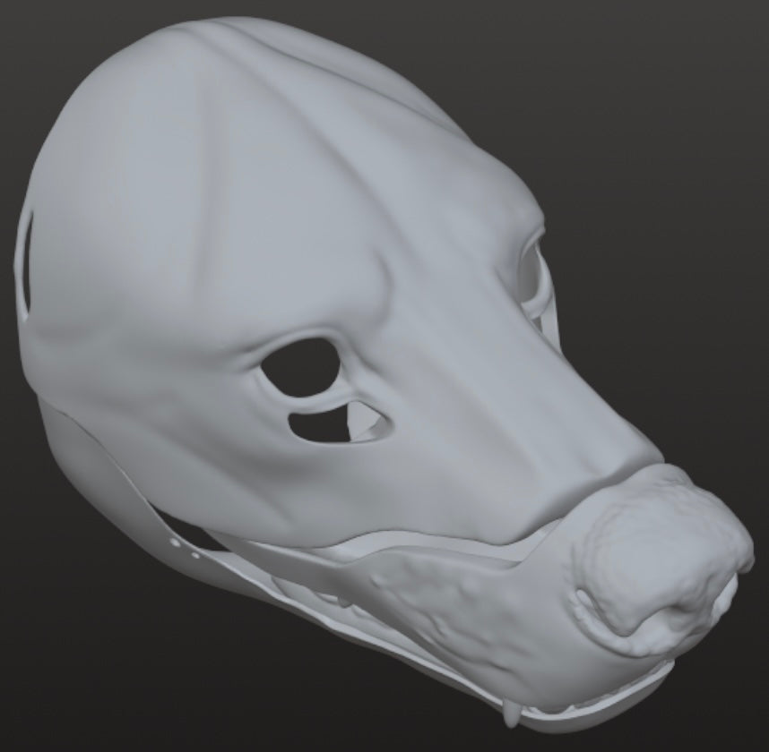 Honey Badger Mask 3Dfile