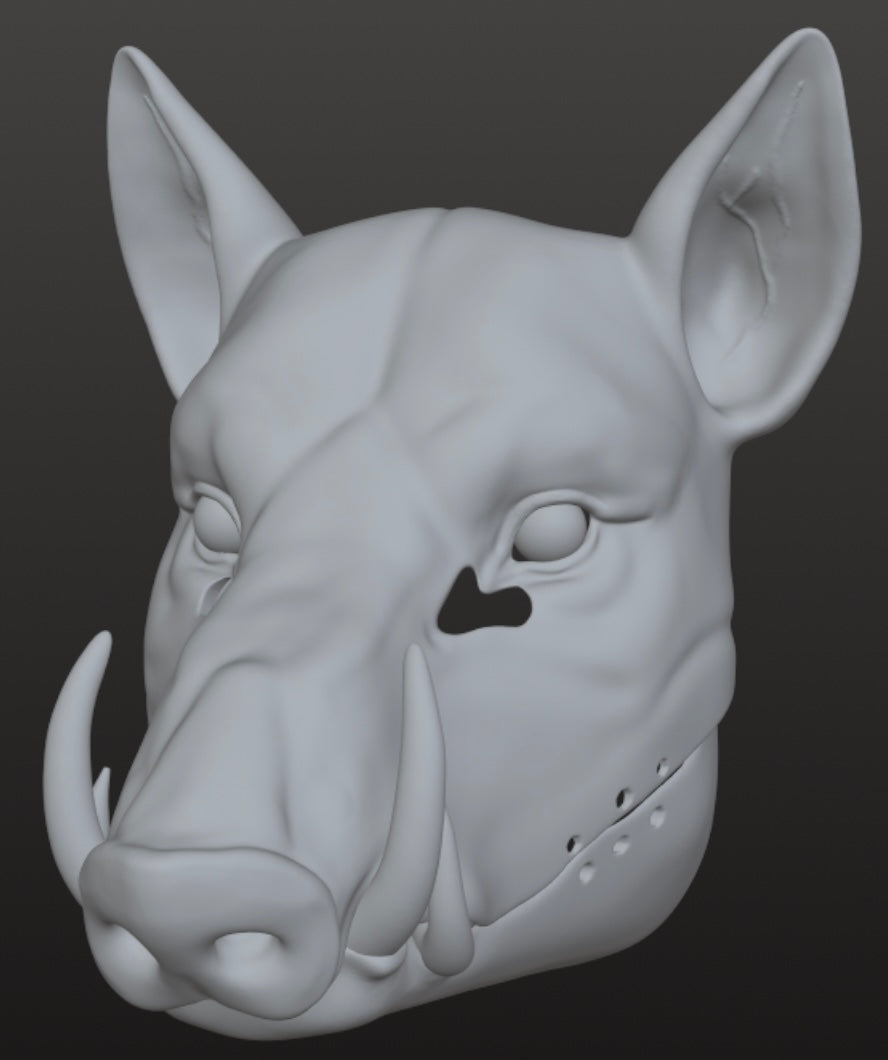 Boar Mask STL
