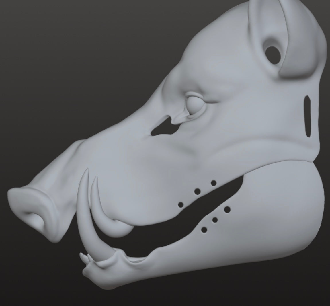 Boar Mask STL