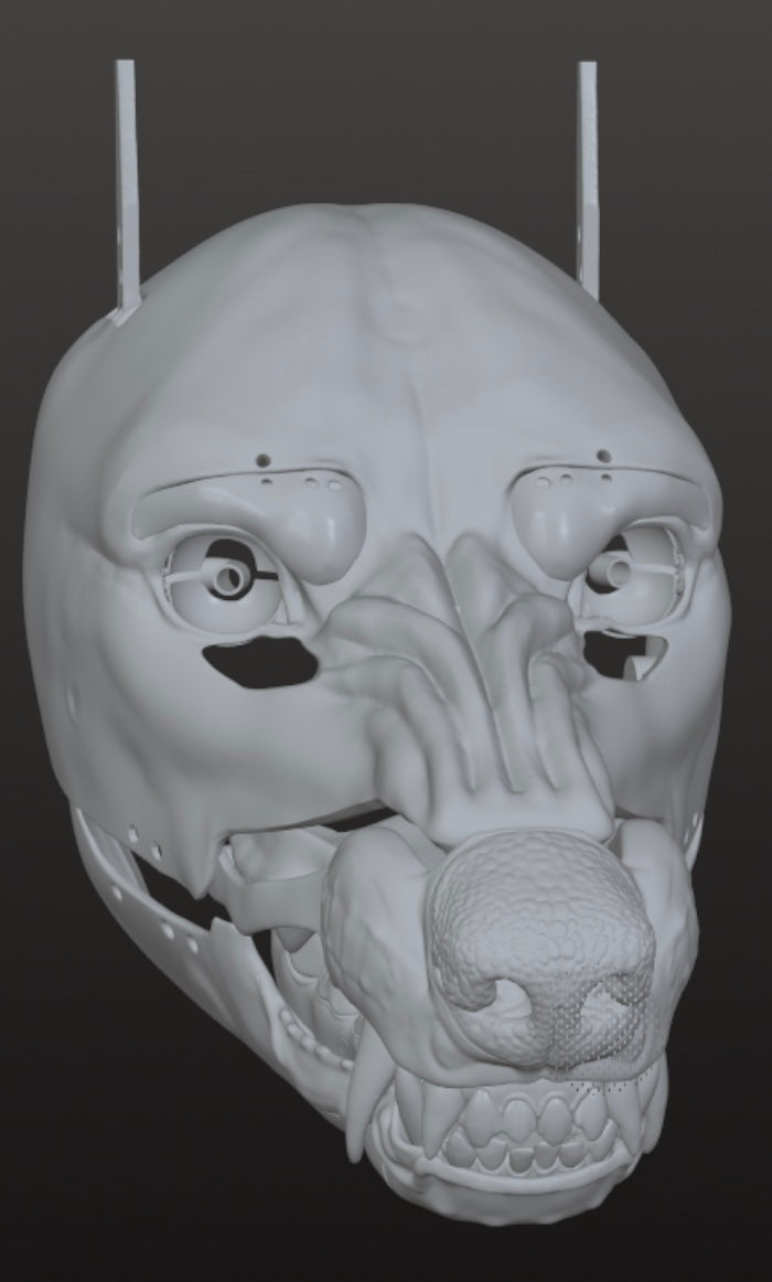 Amarus V1 Functional STL mask Werewolf