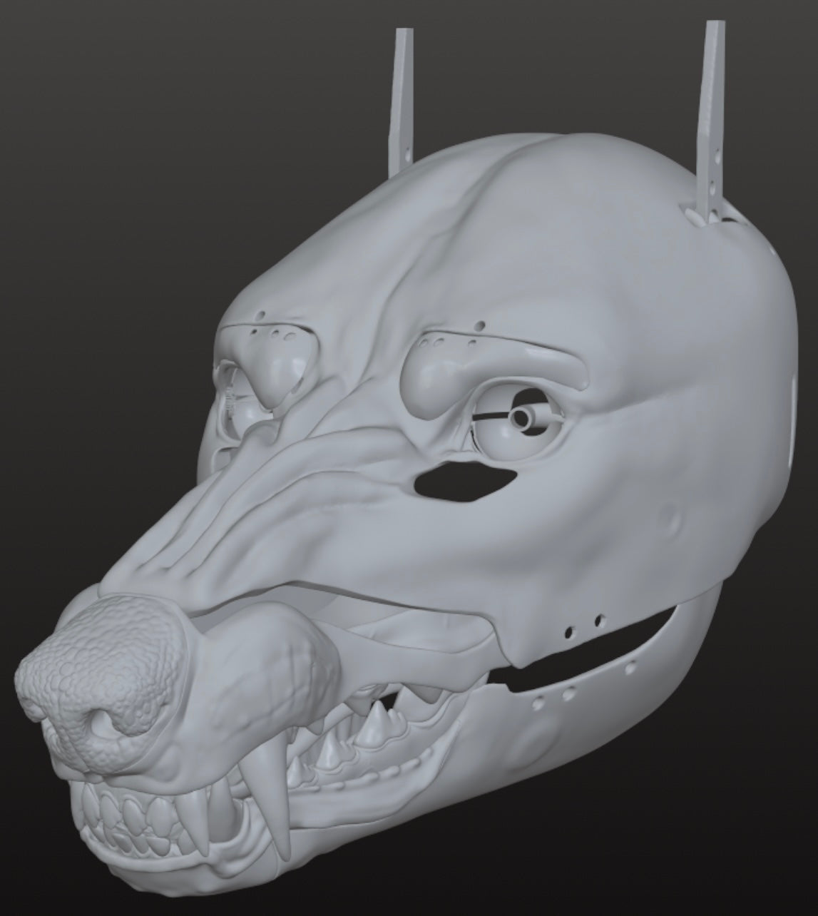 Amarus V1 Functional STL mask Werewolf