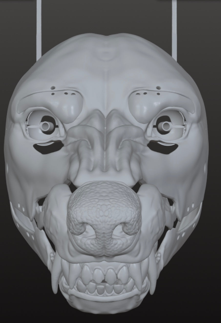 Amarus V1 Functional STL mask Werewolf