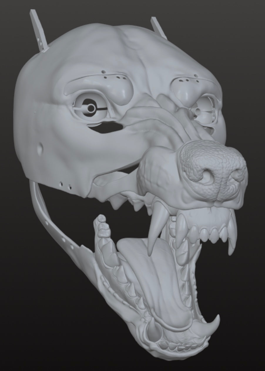 Amarus V1 Functional STL mask Werewolf