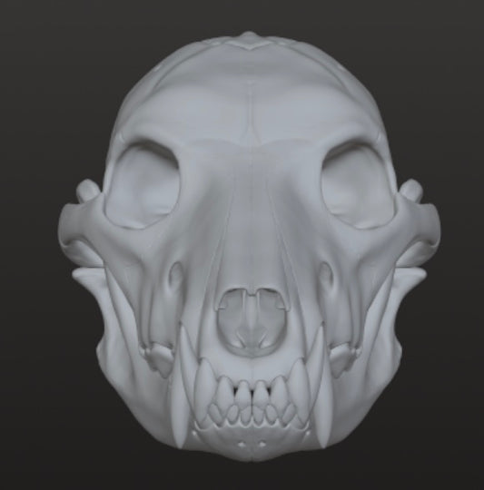 Realistic Werewolf skull 3DModel