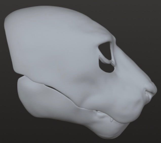 Mountain Lion Mask (Realistic with movable jaw)