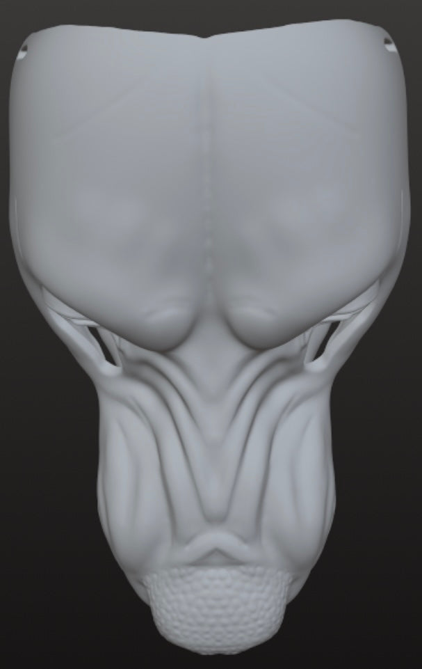 Simple Werewolf Mask Realistic for 3Dprinting