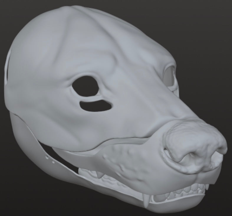 Honey Badger Mask 3Dfile