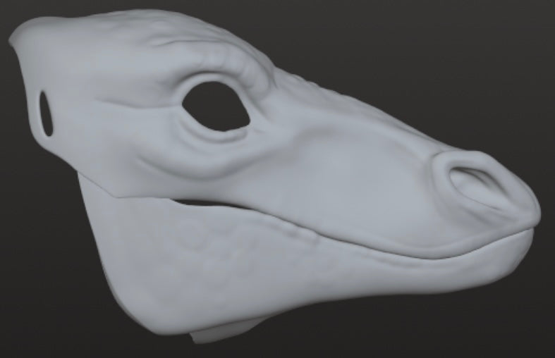 Wyvern Dragon Mask for 3Dprinting