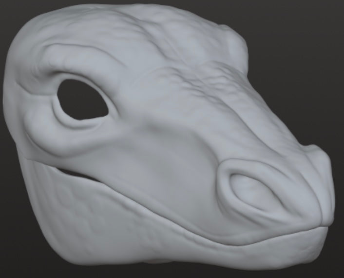 Wyvern Dragon Mask for 3Dprinting