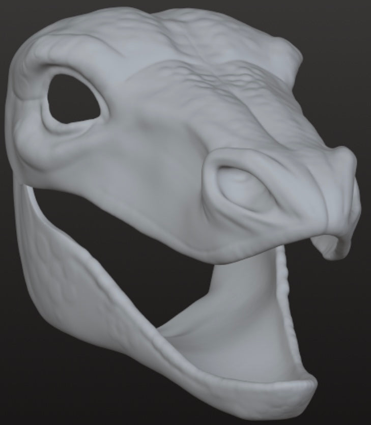 Wyvern Dragon Mask for 3Dprinting