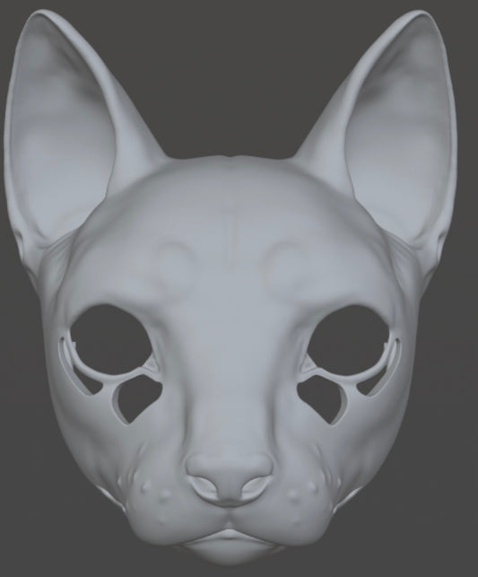 House Cat mask for 3Dprinting
