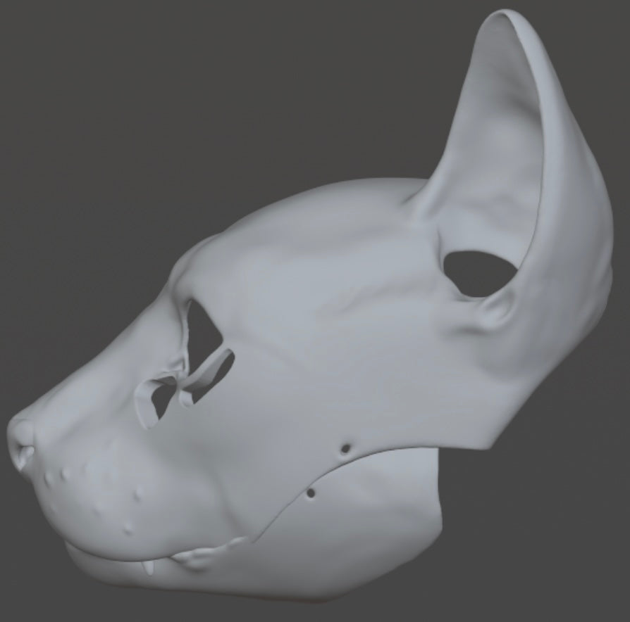 House Cat mask for 3Dprinting