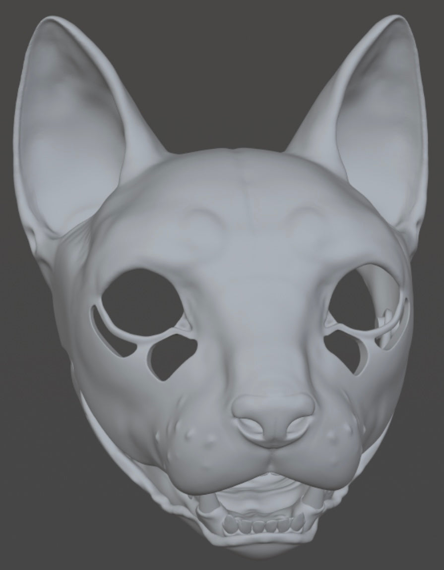 House Cat mask for 3Dprinting