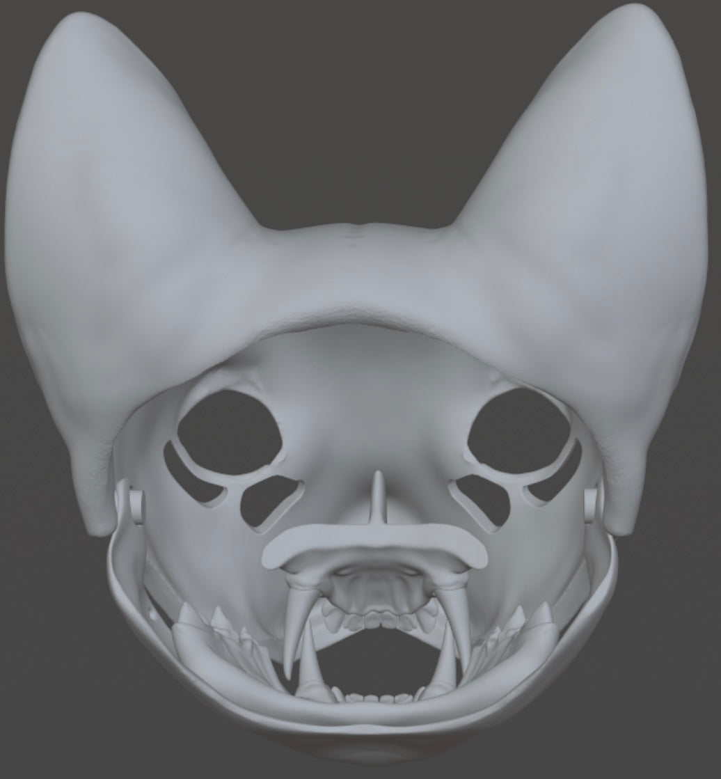 House Cat mask for 3Dprinting