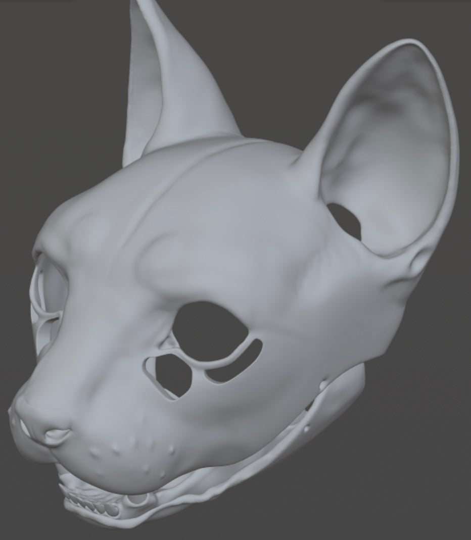 House Cat mask for 3Dprinting