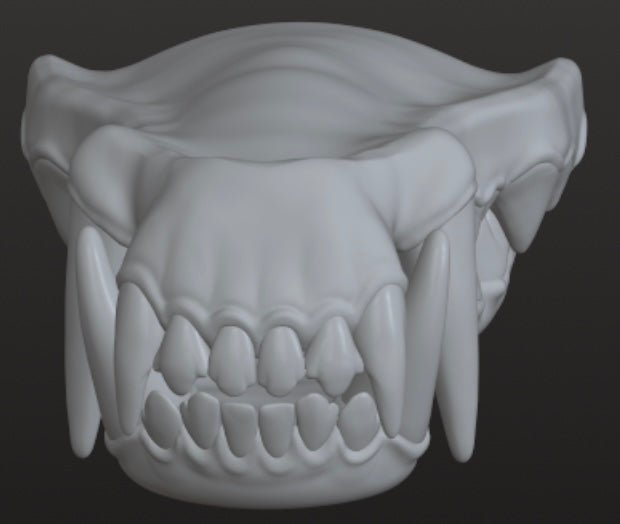 Set of 3 Wolf Teeth designs for 3D use