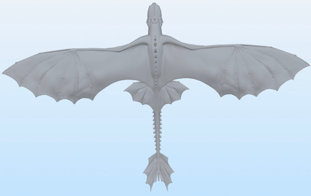 Set of 2 Nightfury Posed Models for 3Dprinting
