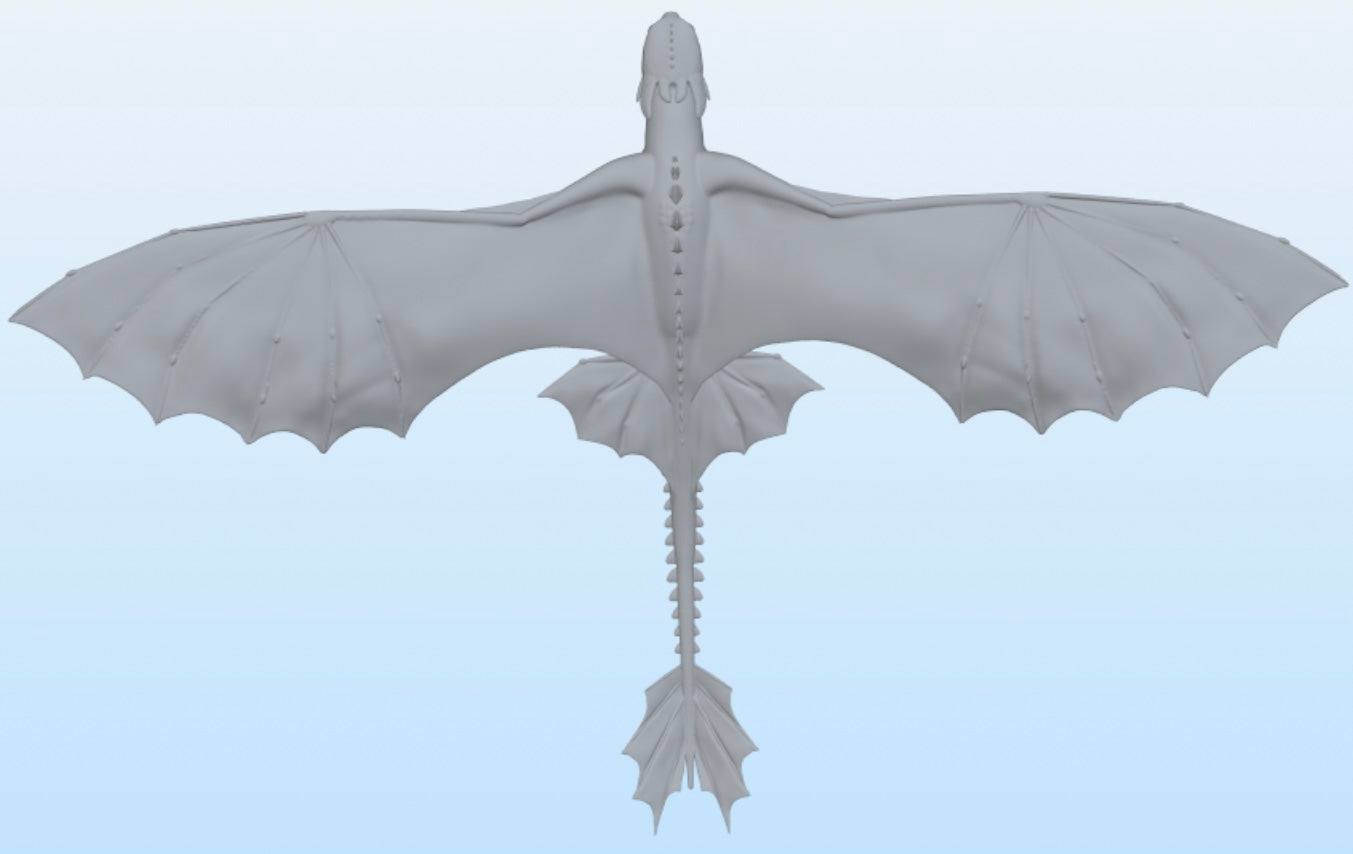 Set of 2 Nightfury Posed Models for 3Dprinting