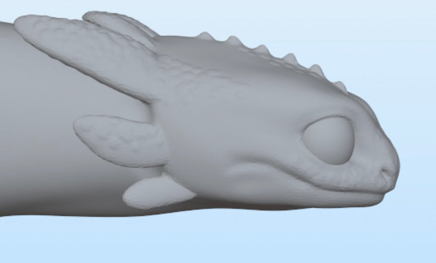 Set of 2 Nightfury Posed Models for 3Dprinting