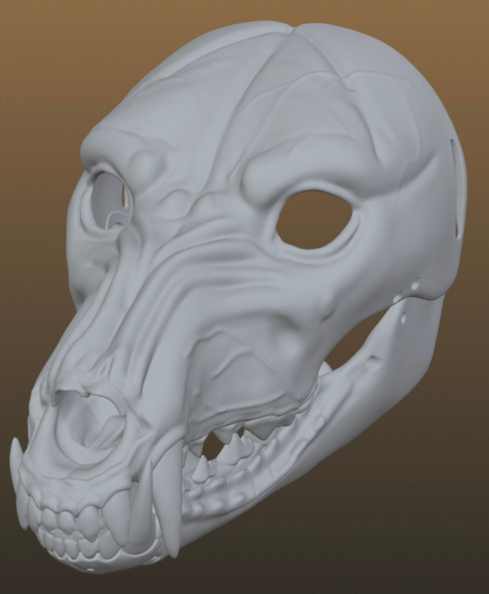 Zombie Wolf Mask