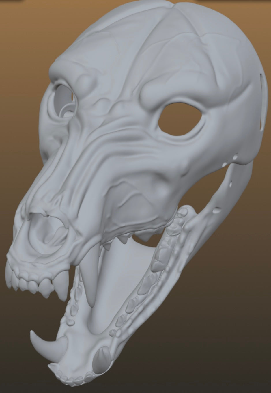 Zombie Wolf Mask