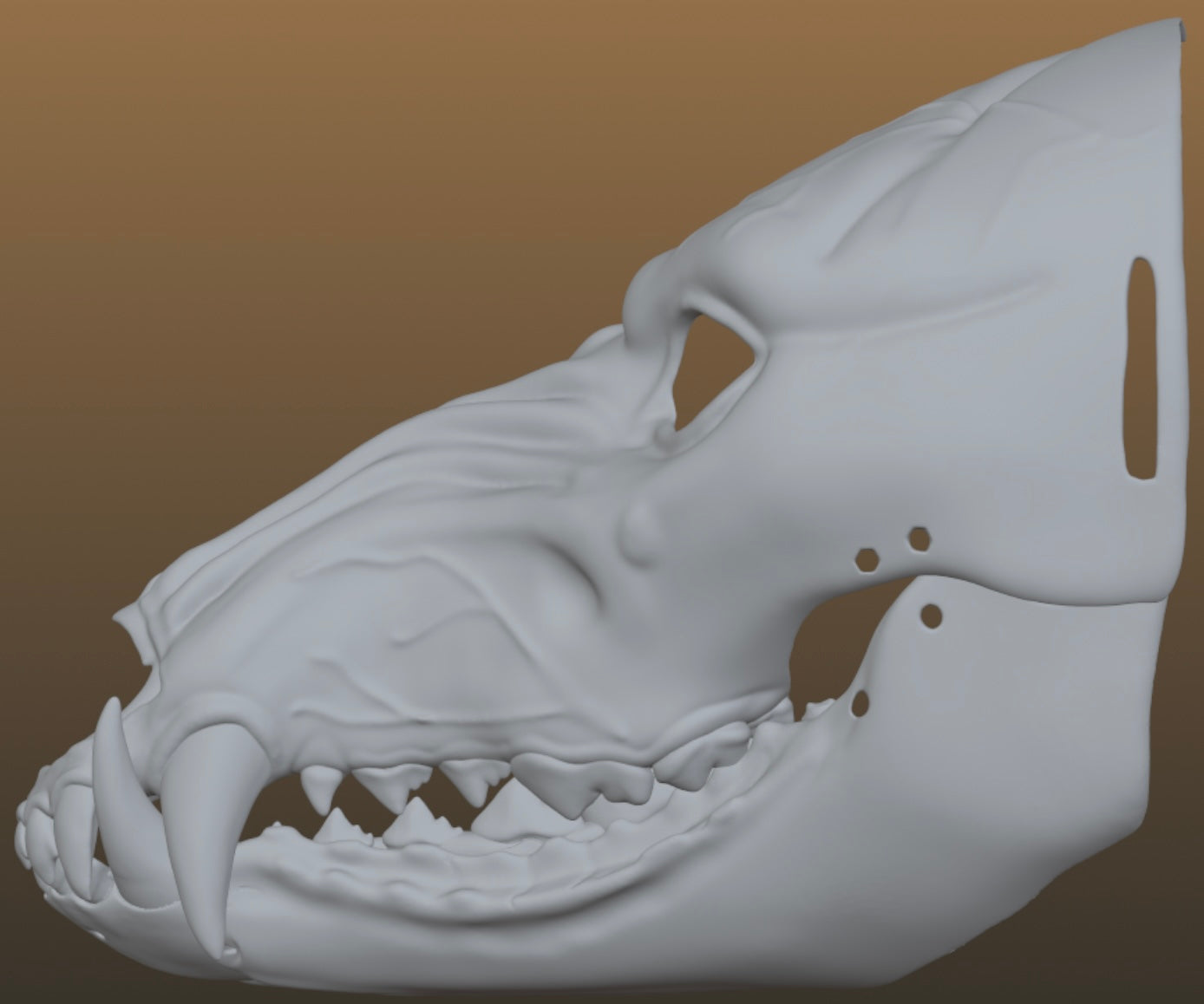 Zombie Wolf Mask