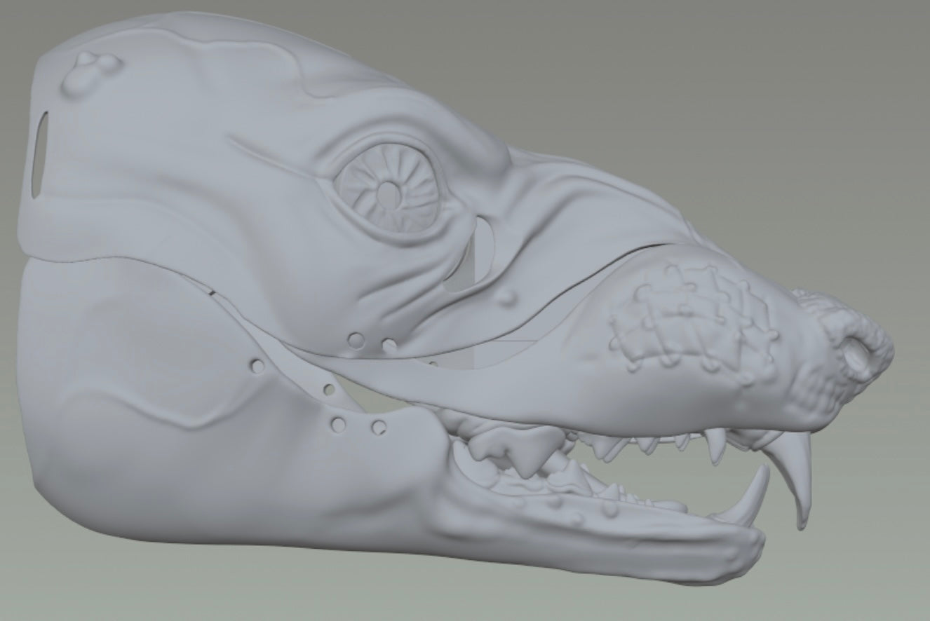 Skaven Mask from Warhammer (STL)